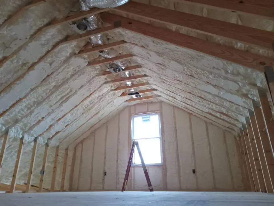 Spray foam roofing application for Crawl Space Insulation project in Nocatee